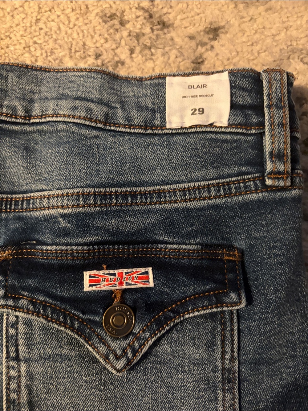 NWT Hudson Blair Bootcut High Rise Blue Jeans Size 29 - Picture 7 of 8